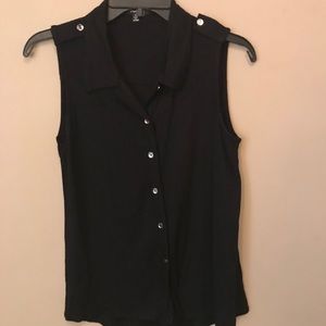 Short Sleeve Black Top